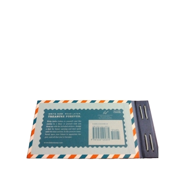 Letters to Self Journal Chronicle Book Hardcover Unique Reflective Postage Theme - Picture 11 of 12